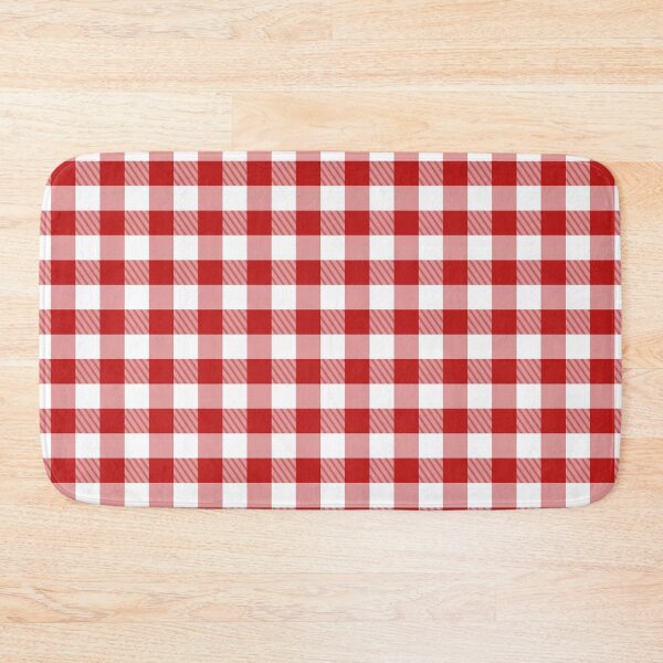 Item preview, Abstract plaid check pattern in shades of red color designed and sold by Victoria Riabov.