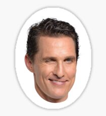 Matthew McConaughey's Head Sticker