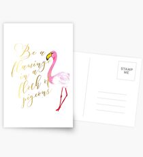 Postales Ser un flamenco en una bandada de palomas imprimir flamenco imprimir flamenco cita póster flamenco arte cita inspiradora imprimir