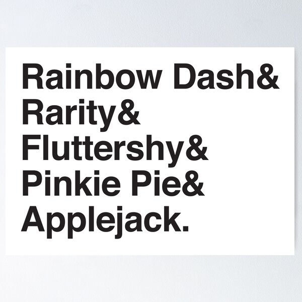 Item preview, Rainbow Dash & Rarity & Fluttershy & pinkie Pie & Applejack designed and sold by jazzydevil.