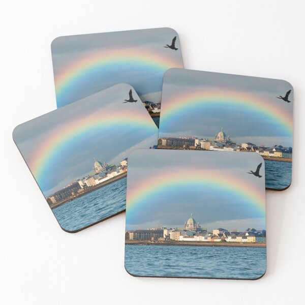 Item preview, "Over the Rainbow" - a rainbow over Galway city designed and sold by Ireland Photography.