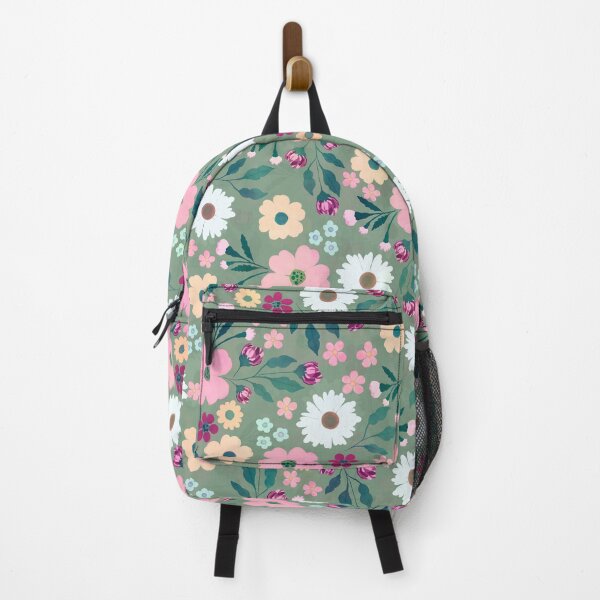 Item preview, Pink flowers Botanical Green Design designed and sold by NdesignTrend.
