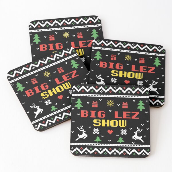 Item preview, Big lez show christmas gift colored ugly lovely sweater,  funny sweater, pixel artwork, 8bitart, funny bigfoot, designed and sold by SGS-.