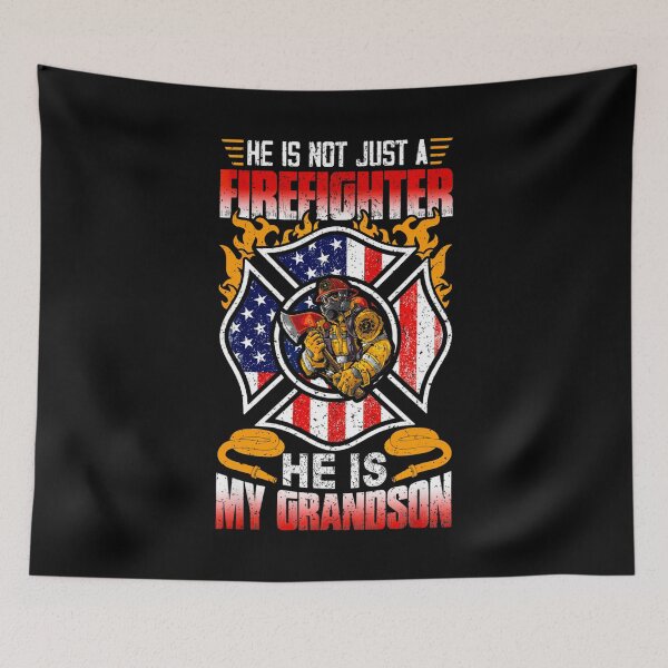 Item preview, Proud Job My Grandson Is A Firefighter Proud Grandma Grandpa Gift designed and sold by UTVankdesign.