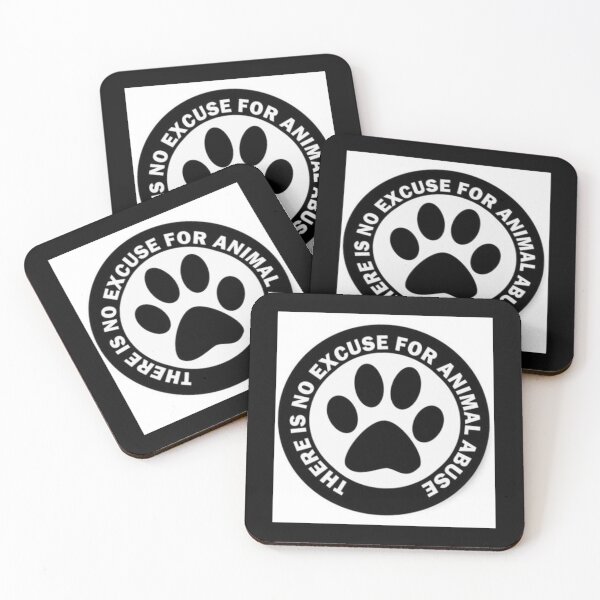 Item preview, There is no excuse for animal abuse      designed and sold by SassPotCo.