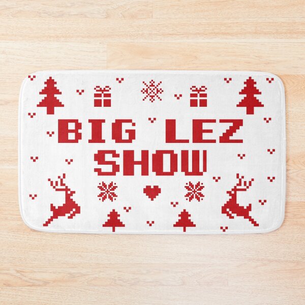 Item preview, Big lez show christmas gift red ugly lovely sweater,  funny sweater, pixel artwork, 8bitart, funny bigfoot, designed and sold by SGS-.