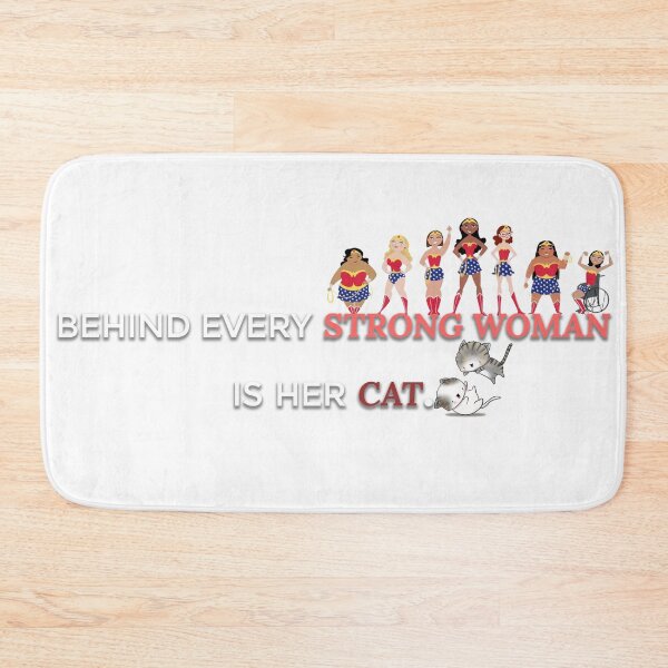 Item preview, Behind Every Strong Woman is her Cat designed and sold by Marwad Haveli.