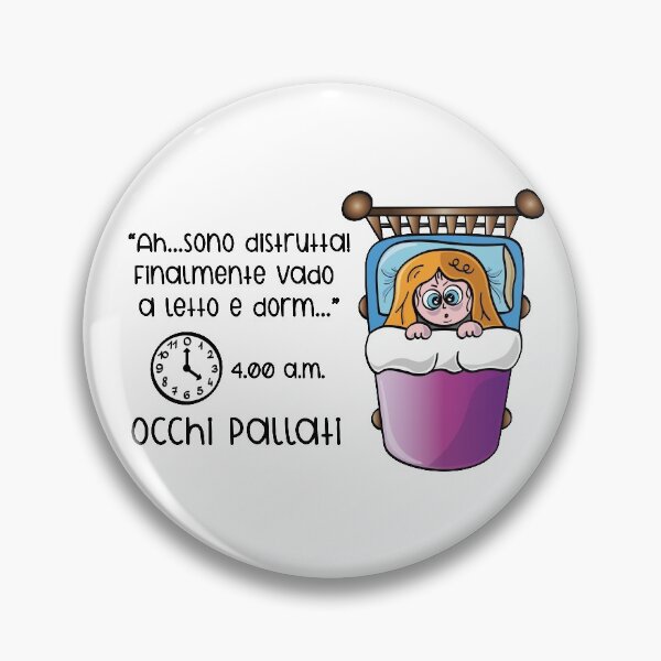 Item preview, Occhi pallati - Insonnla delle 4 del mattino designed and sold by La zebra  a pois.