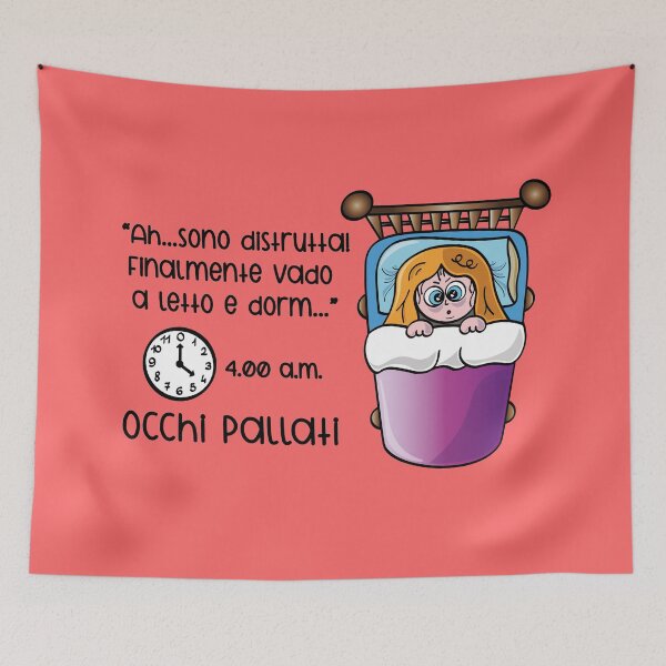 Item preview, Occhi pallati - Insonnla delle 4 del mattino designed and sold by La zebra  a pois.