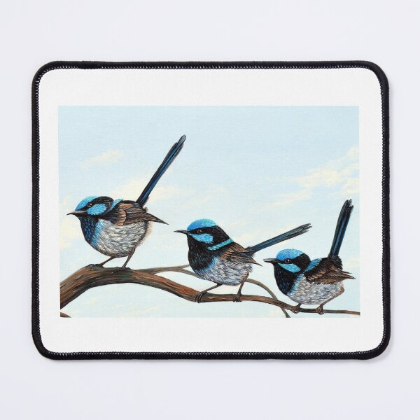 Item preview, Curious Fairy Wrens designed and sold by Linda Callaghan.
