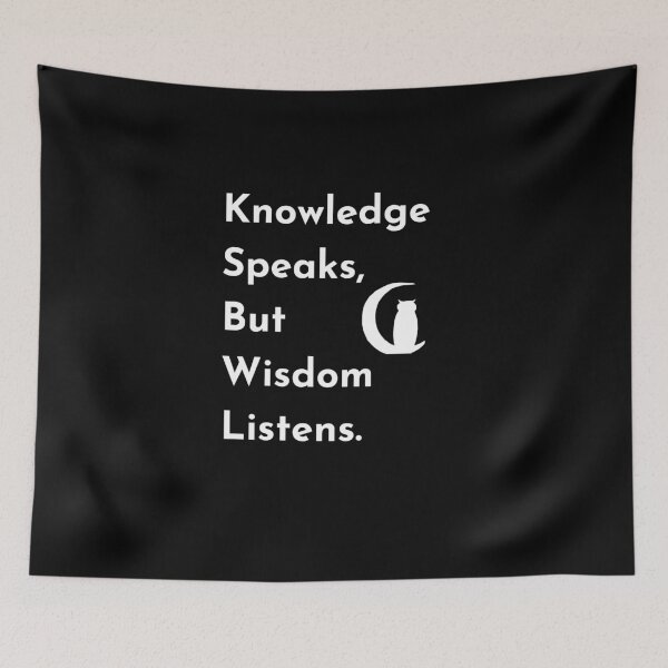Item preview, Knowledge speaks but wisdom listens,  the gift of freedom is wisdom, Words of wisdom from the wizard wordsmith. The gift of healing  designed and sold by WizardWordSmith.