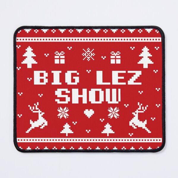 Item preview, Big lez show christmas gift white ugly lovely sweater,  funny sweater, pixel artwork, 8bitart, funny bigfoot, designed and sold by SGS-.