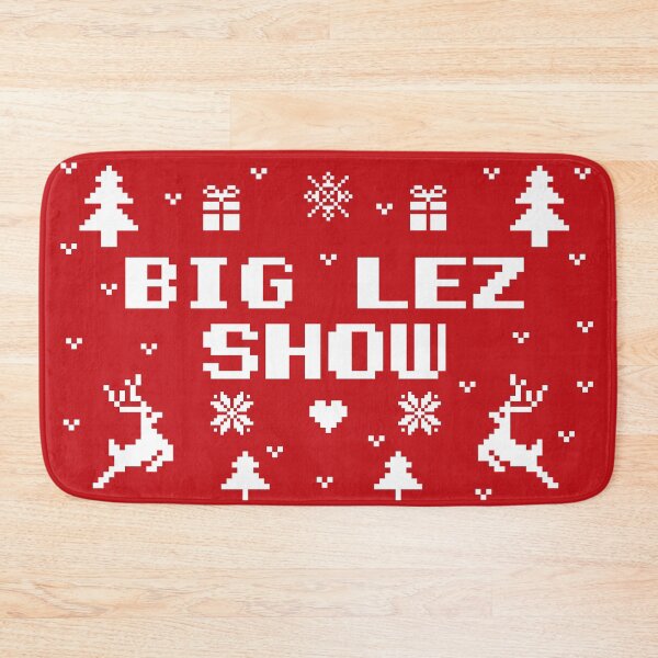 Item preview, Big lez show christmas gift white ugly lovely sweater,  funny sweater, pixel artwork, 8bitart, funny bigfoot, designed and sold by SGS-.