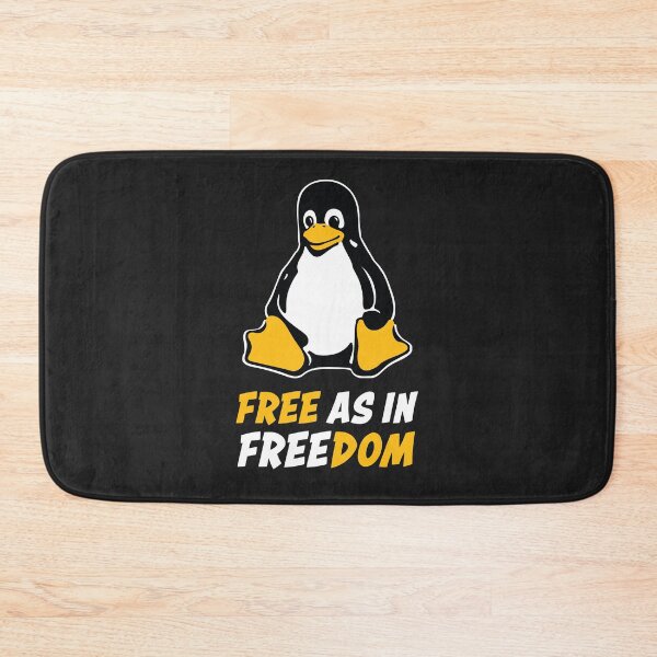 Item preview, Free as in Freedom Tux Linux Penguin designed and sold by Code  Monkeys.