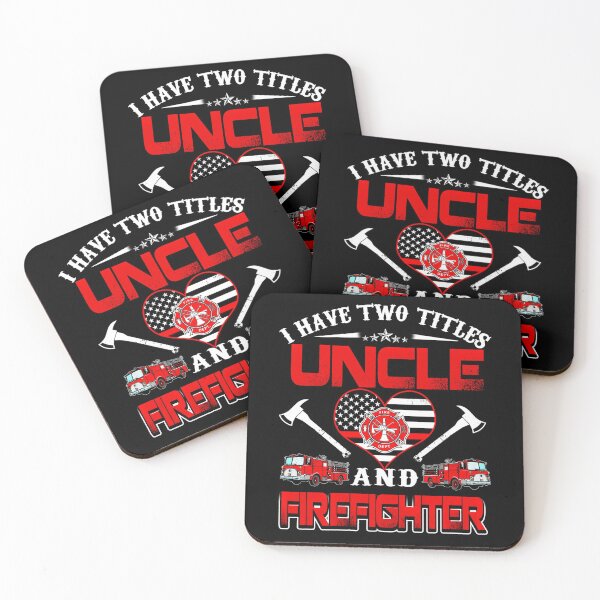 Item preview, Proud Job I Have Two Titles Uncle And Firefighter Funny Fathers Day designed and sold by CHTankdesign.