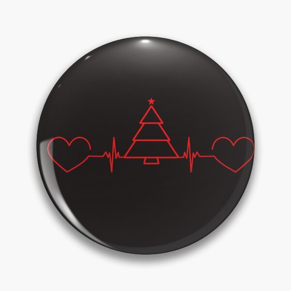 Item preview, Christmas tree life line heartbeat pulse art designed and sold by Tshepomuza.