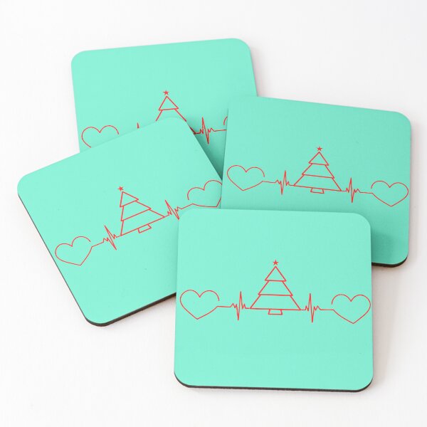 Item preview, Christmas tree life line heartbeat pulse art designed and sold by Tshepomuza.
