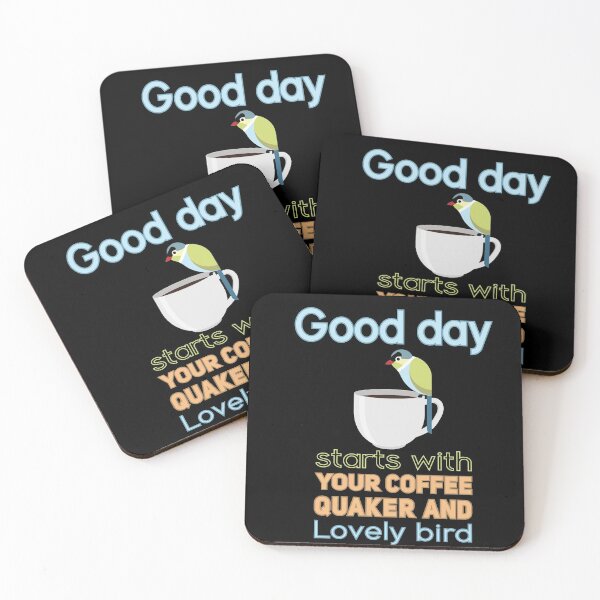 Item preview, Good Day starts with Coffee and bird  designed and sold by onzpacesdesign.