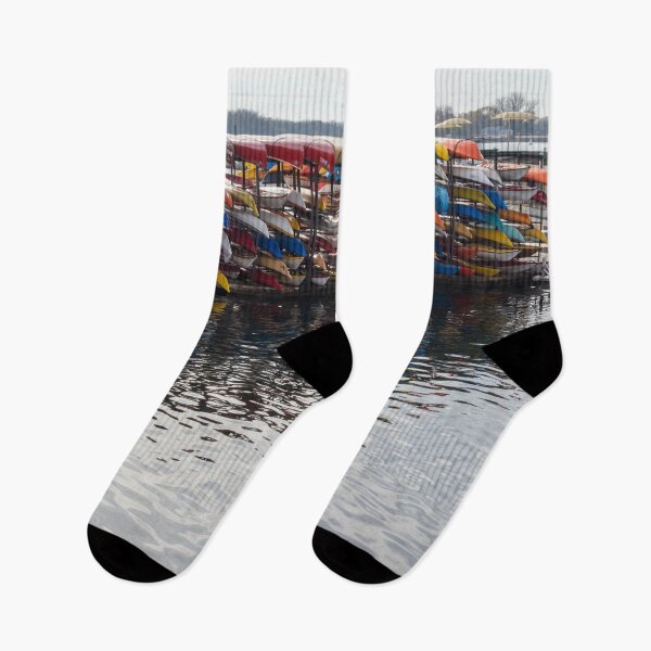 Item preview, Kayaks Still Life - Harbourfront Water Sports Centre in Downtown Toronto designed and sold by Georgia Mizuleva.
