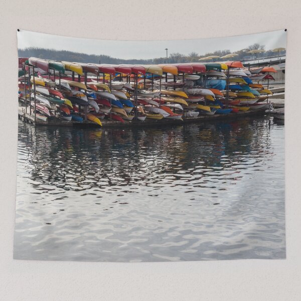 Item preview, Kayaks Still Life - Harbourfront Water Sports Centre in Downtown Toronto designed and sold by Georgia Mizuleva.