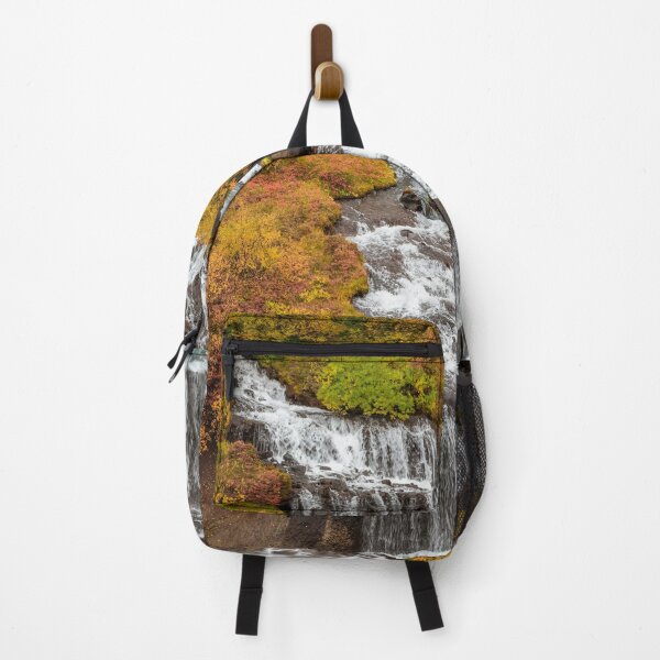 Item preview, beautiful waterfall in Iceland in fall designed and sold by BerryvineImage.