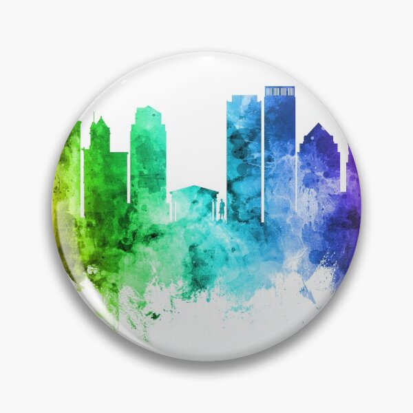 Aperçu de l'œuvre Dayton Ohio Skyline créée et vendue par ArtPrints.