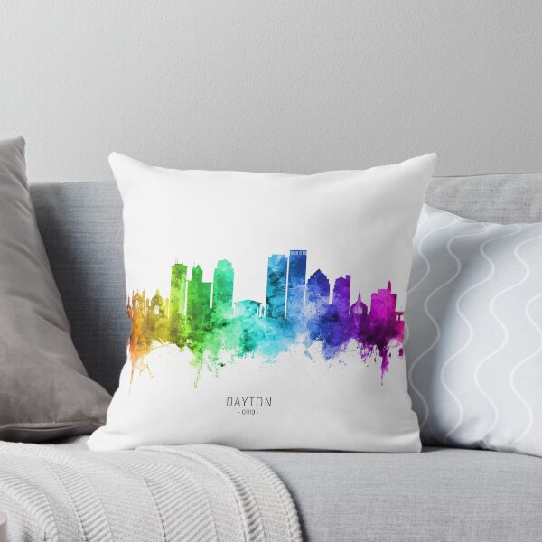 Aperçu de l'œuvre Dayton Ohio Skyline créée et vendue par ArtPrints.