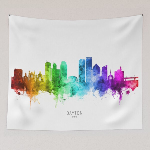 Item preview, Dayton Ohio Skyline designed and sold by ArtPrints.