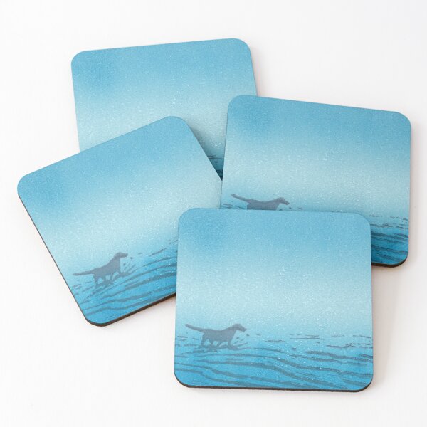 Item preview, dog splashing in the sea designed and sold by LisaLeQuelenec.
