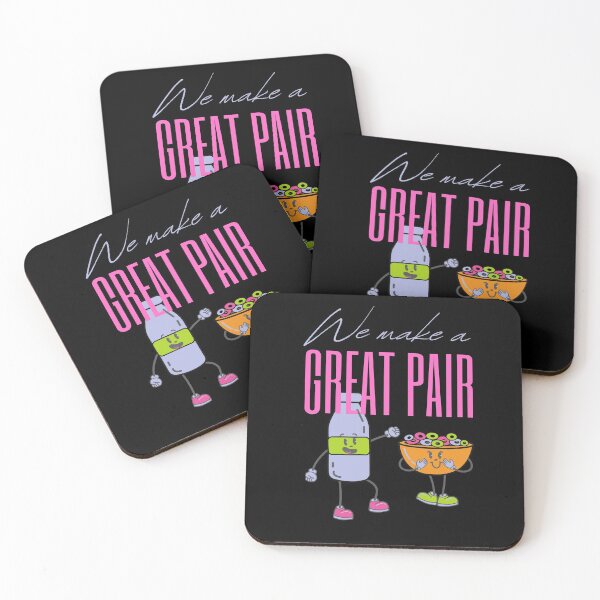 Item preview, Funny Love Message Coloured cereal with milk -Better Together We make a great pair  designed and sold by Red-ElYoubi.