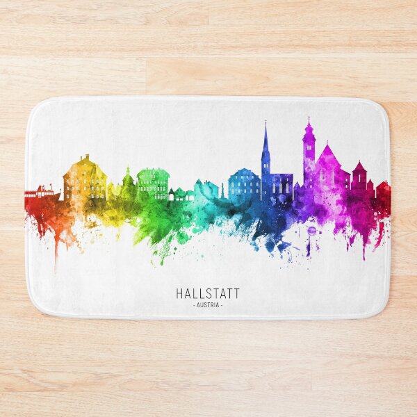 Item preview, Hallstatt Austria Skyline designed and sold by ArtPrints.