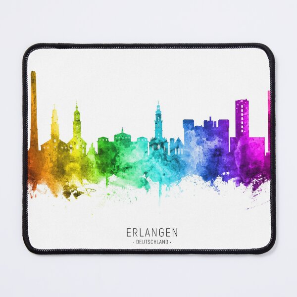 Item preview, Erlangen Germany Skyline designed and sold by ArtPrints.