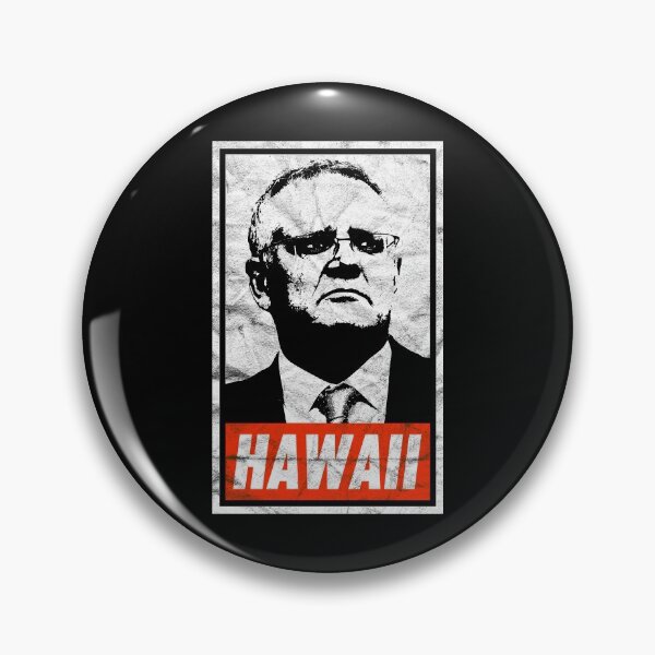 Item preview, Scott Morrison Hawaii (Black Worn Look) designed and sold by politicalamity.