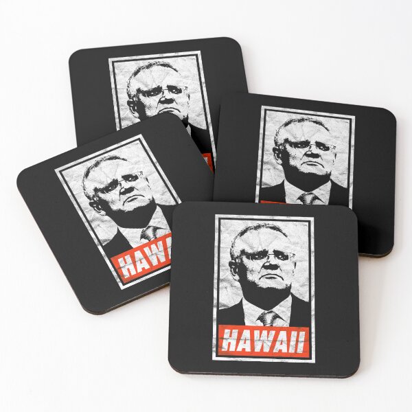 Item preview, Scott Morrison Hawaii (Black Worn Look) designed and sold by politicalamity.