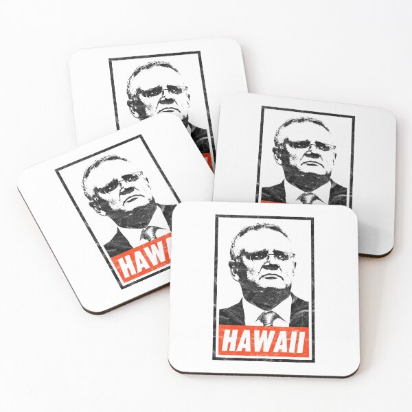 Item preview, Scott Morrison Hawaii (White Worn Look) designed and sold by politicalamity.