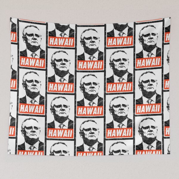 Item preview, Scott Morrison Hawaii (White Worn Look) designed and sold by politicalamity.