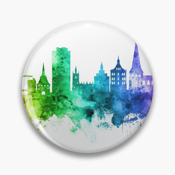 Item preview, Rostock Germany Skyline designed and sold by ArtPrints.