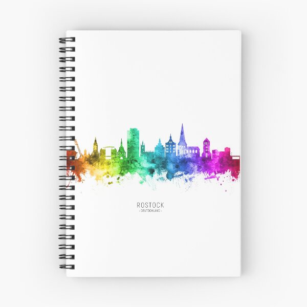 Item preview, Rostock Germany Skyline designed and sold by ArtPrints.