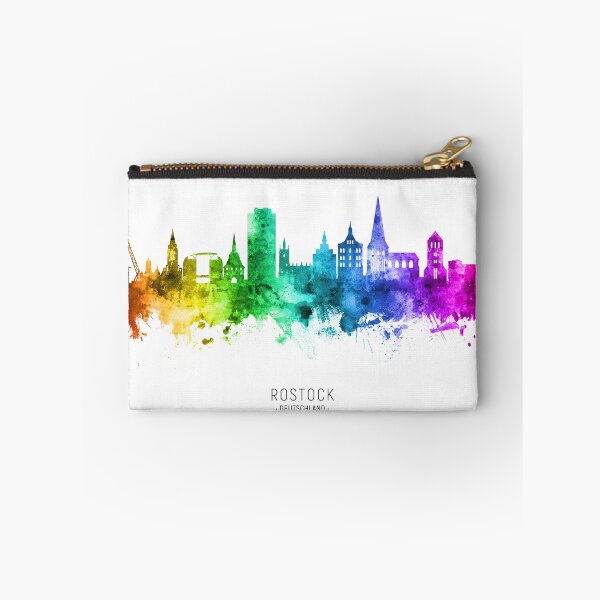 Item preview, Rostock Germany Skyline designed and sold by ArtPrints.