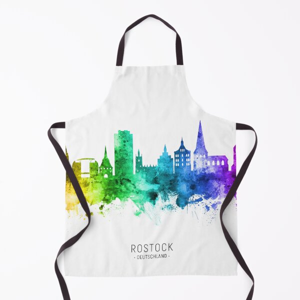 Item preview, Rostock Germany Skyline designed and sold by ArtPrints.