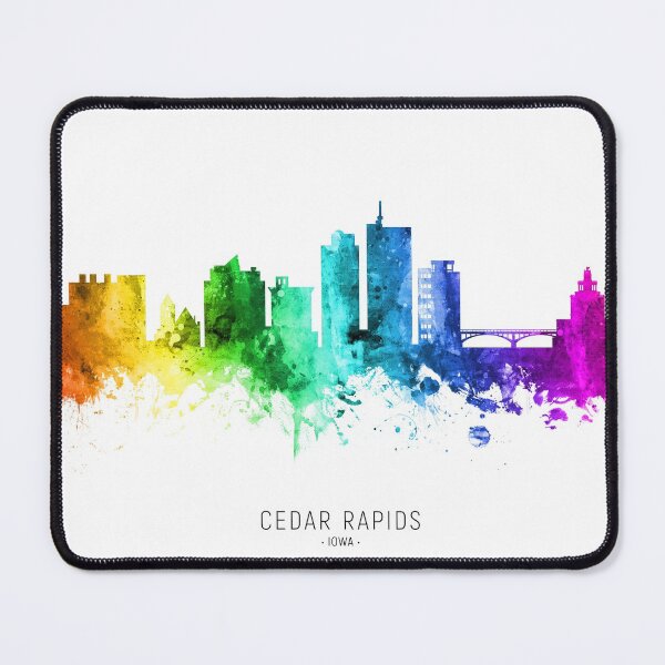 Item preview, Cedar Rapids Iowa Skyline designed and sold by ArtPrints.