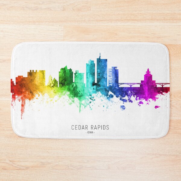 Item preview, Cedar Rapids Iowa Skyline designed and sold by ArtPrints.
