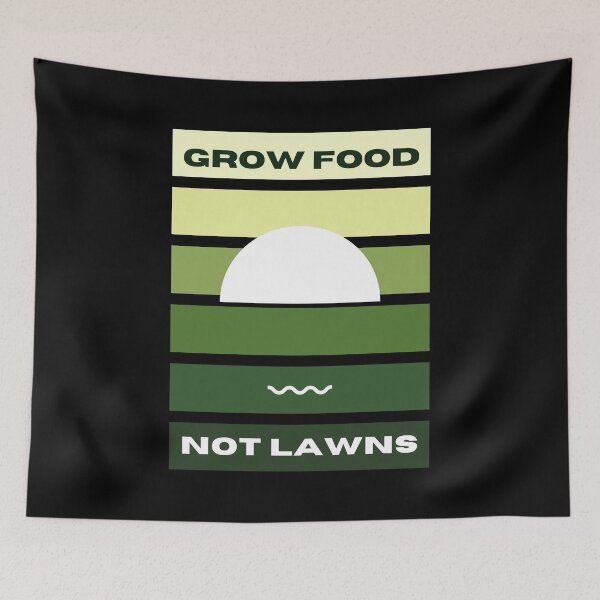 Item preview, Grow food not lawns sunset designed and sold by Designforoz.