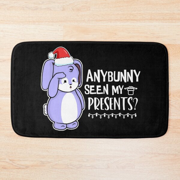 Item preview, Anybunny Seen My Presents? | Punny Bunny | Christmas (Blue x Black) designed and sold by the-krisney-way.