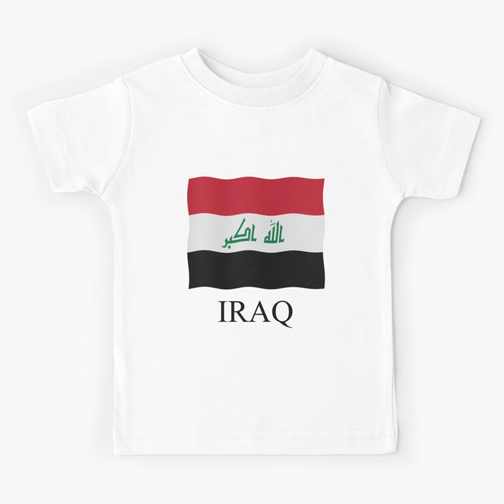 Kinder T-Shirt for Sale mit Irak-Flagge von stuwdamdorp