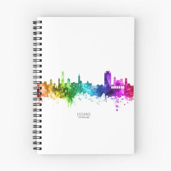 Item preview, Lugano Switzerland Skyline designed and sold by ArtPrints.