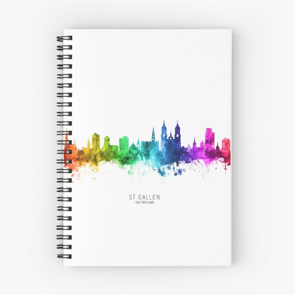 Artikelvorschau, St Gallen Switzerland Skyline entworfen und verkauft von ArtPrints.