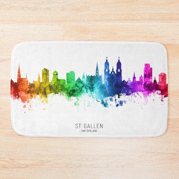 Item preview, St Gallen Switzerland Skyline designed and sold by ArtPrints.