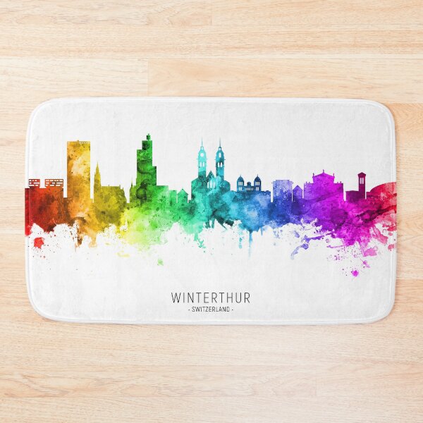 Item preview, Winterthur Switzerland Skyline designed and sold by ArtPrints.