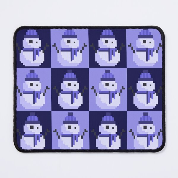 Item preview, Twee Pixel Snowmen, Snowy Blue designed and sold by rin3d .